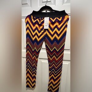 Colorful Chevron Patterned Pants